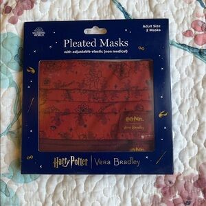 Vera Bradley Harry Potter Red Pleated Masks